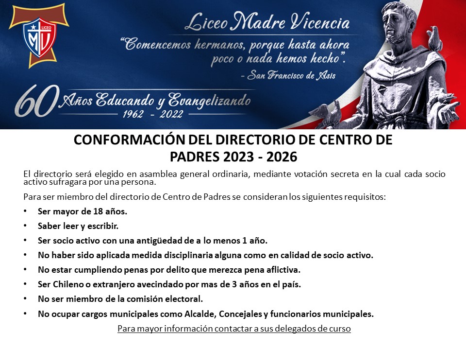 You are currently viewing Conformación Directorio Centro de Padres